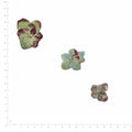 Pressed Hydrangea specimens in autumn with their natural shape and texture