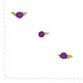 Pressed Globe Amaranth specimens in deep purple with their natural shape and texture