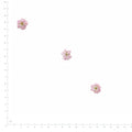 Pressed Flowering Almond specimens retaining their original shape and botanical color