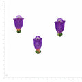 Pressed Flower Foxglove, Purple beside an 180 mm ruler